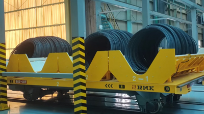 Izjemen avtomatizirani voziček za prenos železnic - RGV Transportni voziček