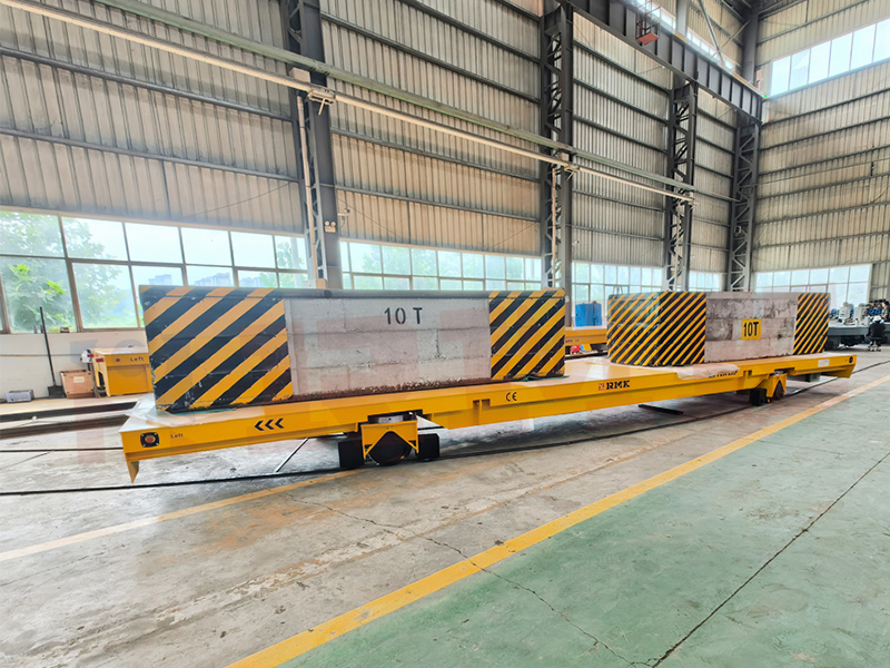 Velika težka železnica obrne prenosni voziček