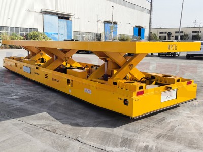 16 Tons Tri-Scissor Synchronous Lifting Omniwheel prenosni voziček