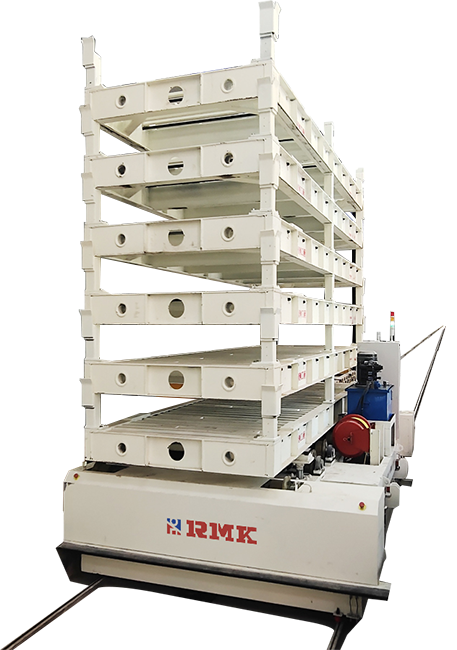 Voziček za avtomatizirani železniški prenos